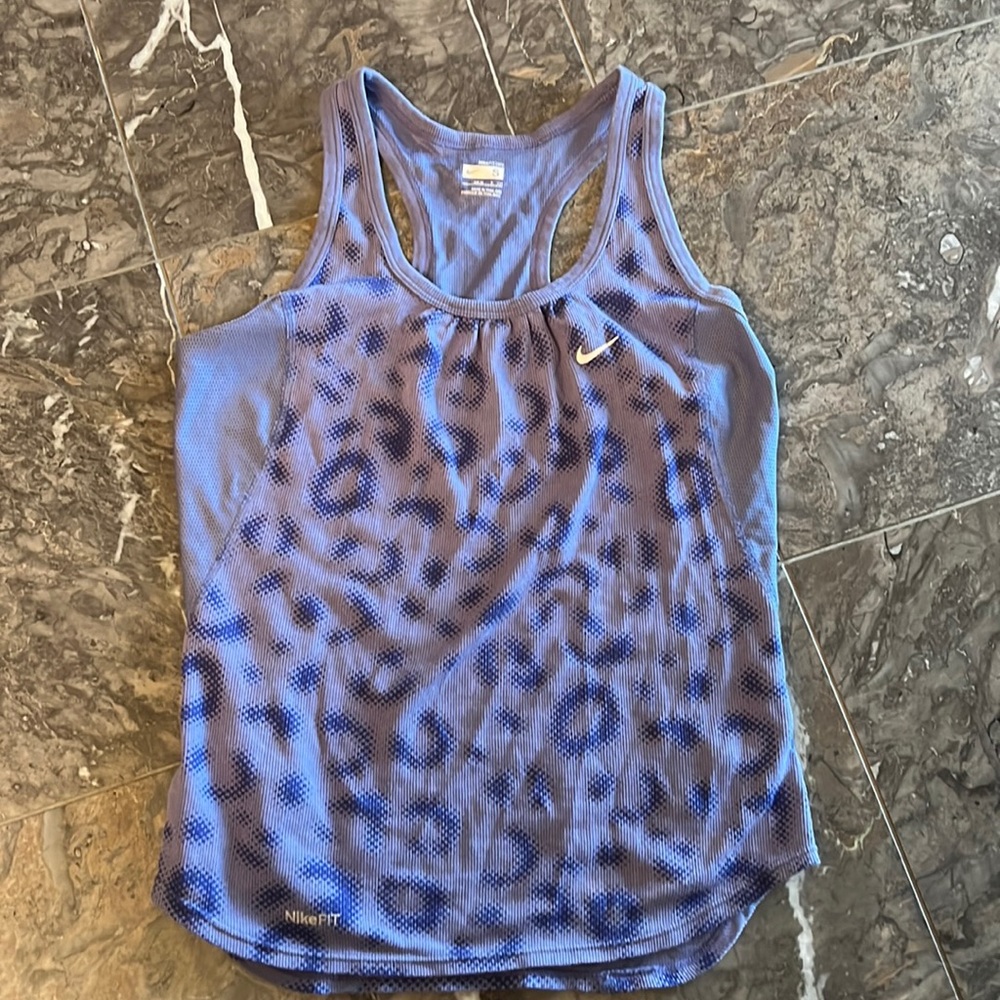 Purple pattern Nike tank top